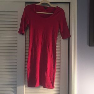 Pinkish-maroon dress